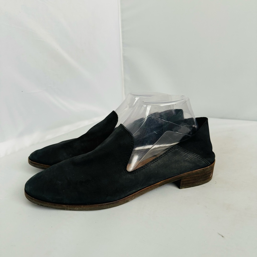 Lucky Brand Ellanzo Black Leather Loafers Women’s Size 9